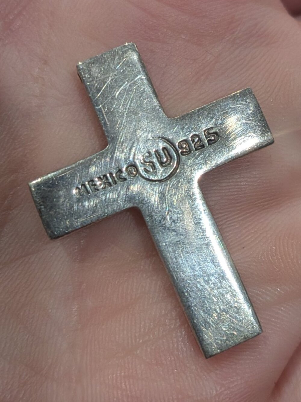 Vintage Silver Unlimited Mexican Sterling Silver Cross Pendant 925 Mexico 8g